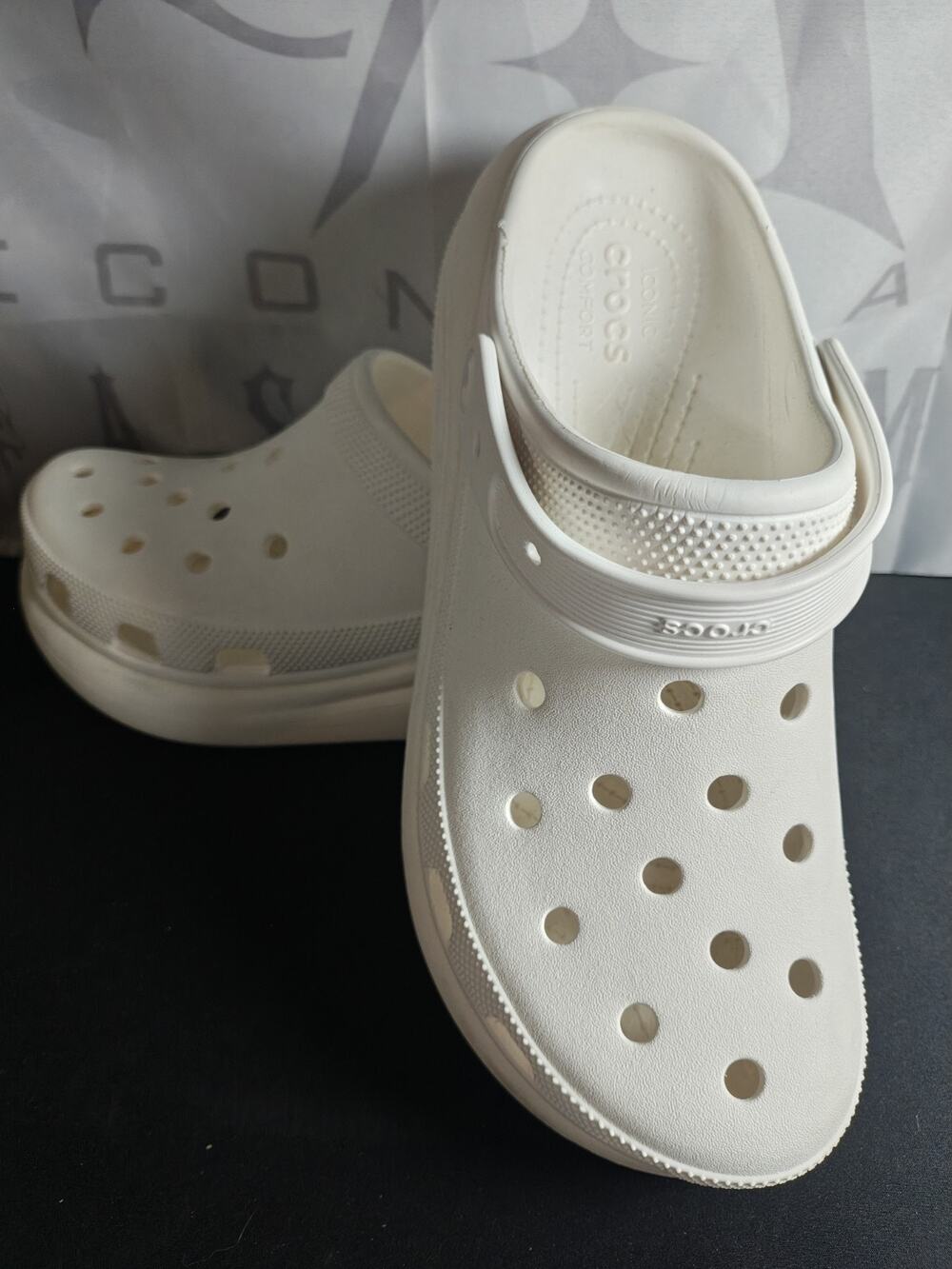 CROCS Men's 12 CRUSH CLASSIC CLOG BONE
